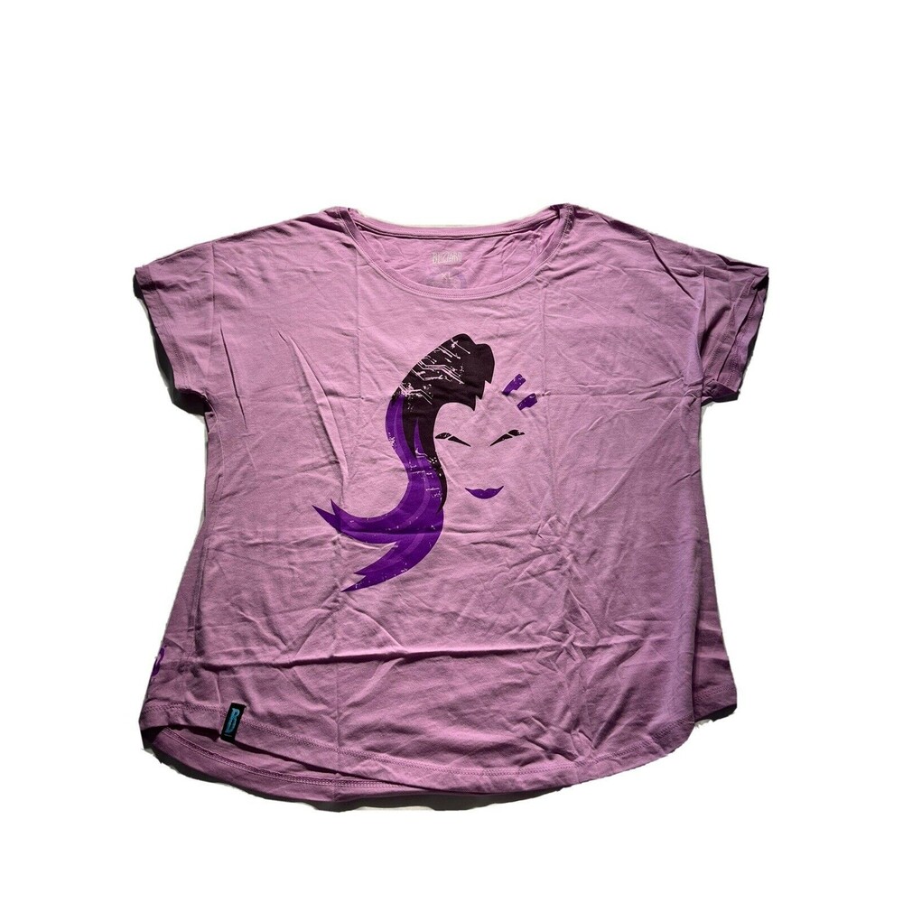Women’s Sombra Lilac Overwatch Hero T-Shirt Size XL